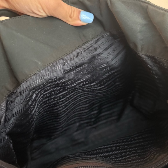 Authentic VintagePrada Black Nylon Shoulder Bag - Picture 6 of 8